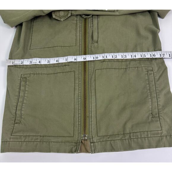 Madewell Women’s XS Olive Green Lightweight Utility Jacket Zip Front - Picture 9 of 9